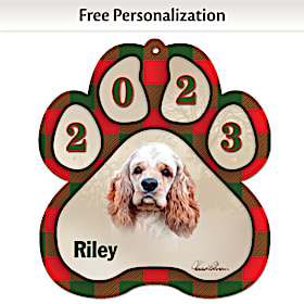 Best Breeds Cocker Spaniel Paw Ornament