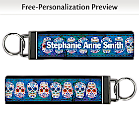 Day of the Dead Wristlet Keychain