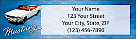 Ford Mustang Return Address Label