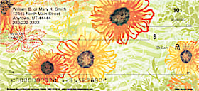 Sunflower Spunk Personal Checks