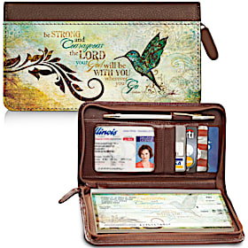 Promises from God Zippered Checkbook Cover Wallet