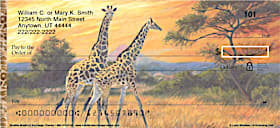 Giraffes Personal Checks