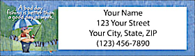 Hooked on Fishing Return Address Label