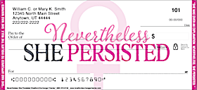 Nevertheless She Persisted Personal Checks