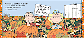 Peanuts? It&#039;s the Great Pumpkin Personal Checks