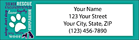 Rescue & Adopt Return Address Label