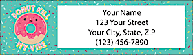 Donuts Return Address Label