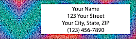 Glitter Sparkles Address Label