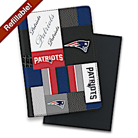 New England Patriots NFL Patchwork Refillable Journal