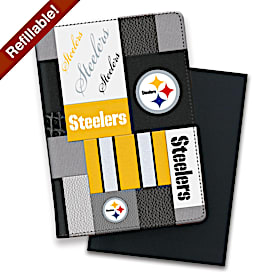 Pittsburgh Steelers NFL Patchwork Refillable Journal