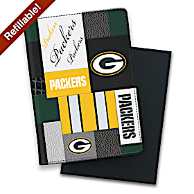 Green Bay Packers NFL Patchwork Refillable Journal