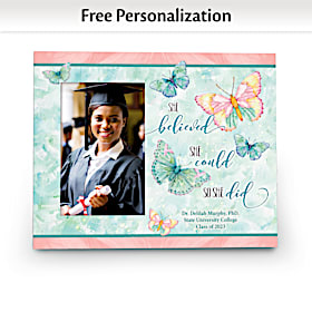 She Believed She Could Personalized Picture Frame