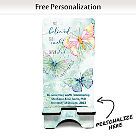 She Believed She Could Personalized Art Phone Stand
