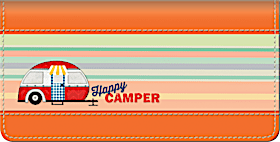 Happy Campers Checkbook Cover