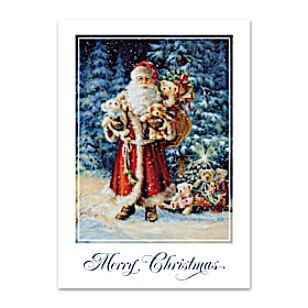 Santas Joy Personalized Holiday Cards