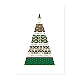 Washi Tree Personalized Holiday Cards