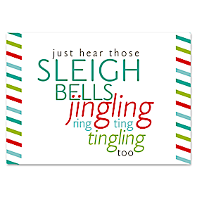 Sleigh Bells Ring Personalized Holiday Cards