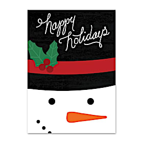 Snowman Personalized Holiday Cards
