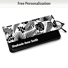 Black &amp; White Eyeglass Case