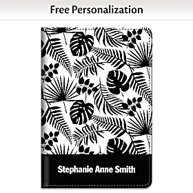 Black & White Fabric Refillable Journal