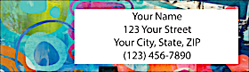 Nikki Chu&#039;s African Abstracts Return Address Label