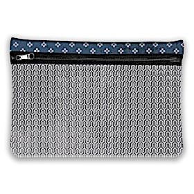 Wishbone Split Pattern Neoprene Cosmetic Makeup Bag
