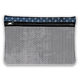 Wishbone Split Pattern Neoprene Cosmetic Makeup Bag