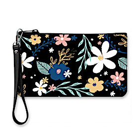 Wildflowers Neoprene On-The-Go Wristlet Pouch