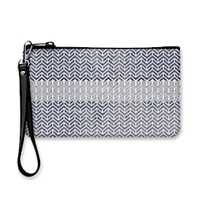 Gray Distressed Classics Neoprene On-The-Go Wristlet Pouch