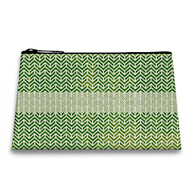 Green Distressed Classics Fabric On-The-Go Pouch