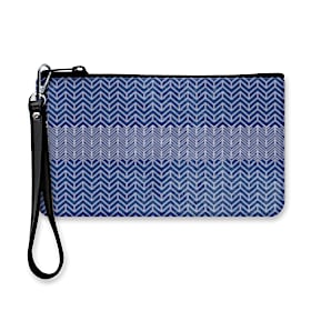 Blue Distressed Classics Neoprene On-The-Go Wristlet Pouch