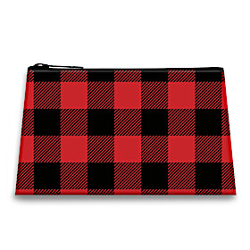 Red Buffalo Plaid Fabric On-The-Go Pouch