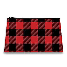 Red Buffalo Plaid Fabric On-The-Go Pouch