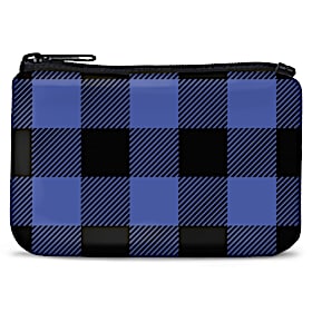 Blue Buffalo Plaid Coin Purse