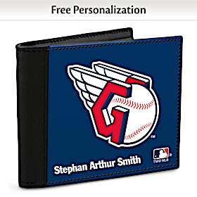 Cleveland Guardians(TM) MLB(R) Logo Mens  RFID  Wallet