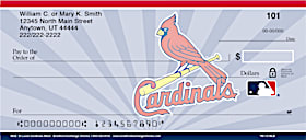 MLB St Louis Cardinals Blast Personal Checks