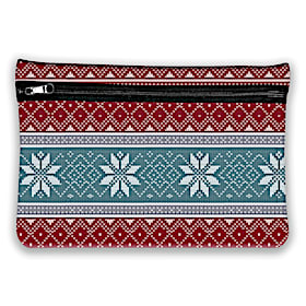 Holiday Sweater Weather Neoprene Cosmetic Makeup Bag