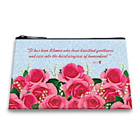 Queens Rose On-The-Go Fabric Pouch