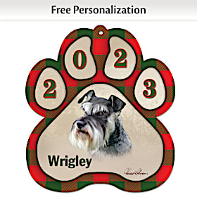 Best Breeds Schnauzer Paw Ornament