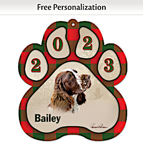 Best Breeds Springer Spaniel Paw Ornament