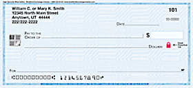 Blue High Security Personal Checks