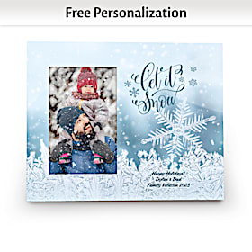 Let It Snow Personalized Picture Frame