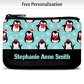 Winter Penguin Coin Purse