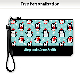 Winter Penguin Neoprene On-The-Go Pouch