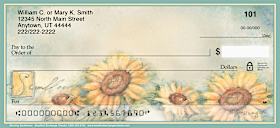 Morning Sunflowers Personal Checks