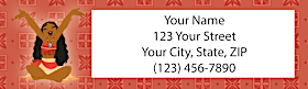Disneys Moana Return Address Label