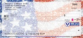 USA 250th Anniversary Sparkles High Security Personal Checks