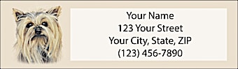 Yorkie Return Address Label