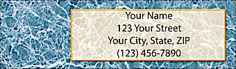 Calacatta Return Address Label