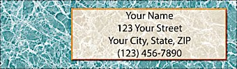 Calacatta Return Address Label